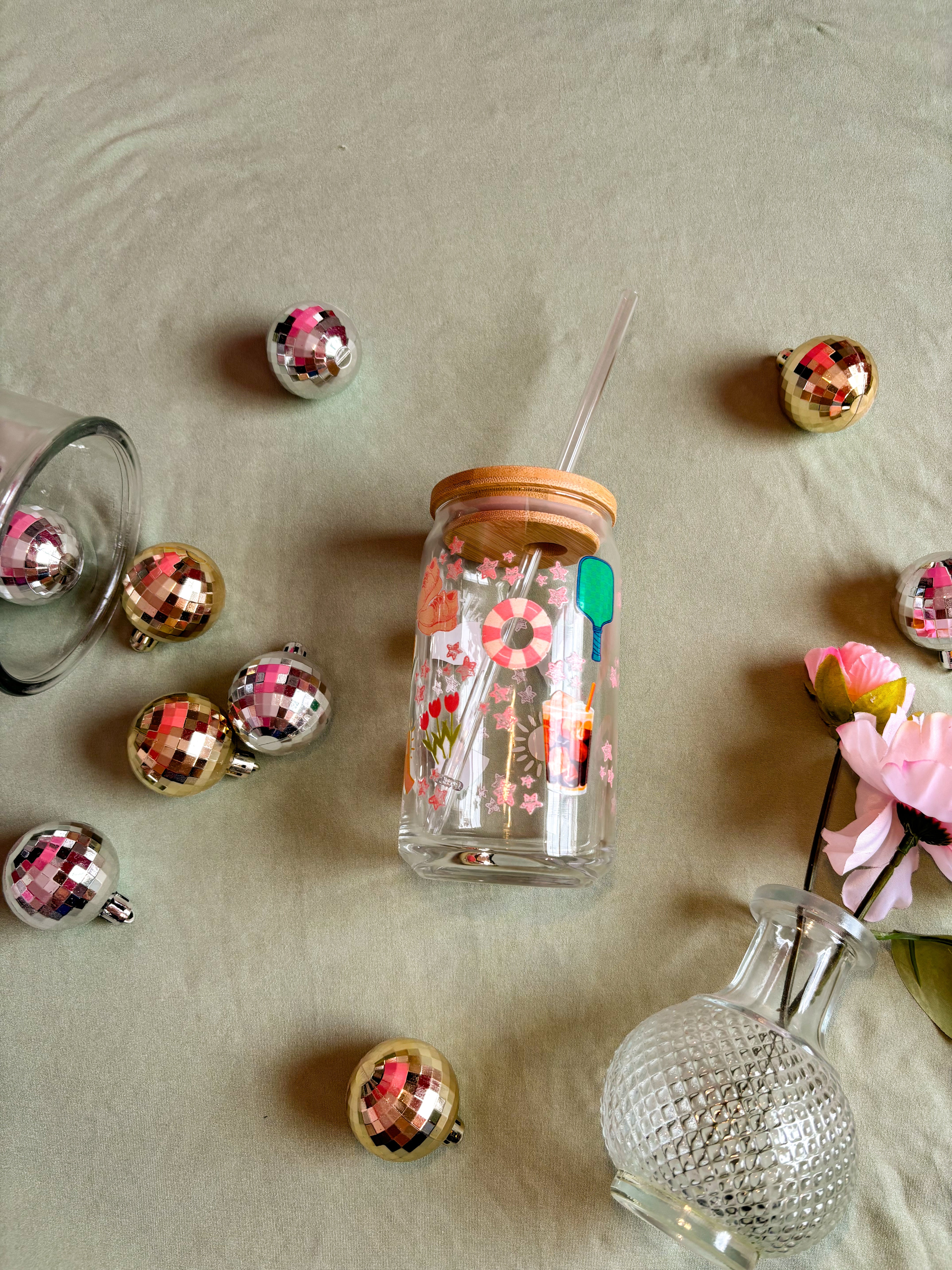 Holy Girl Summer Glass Cup